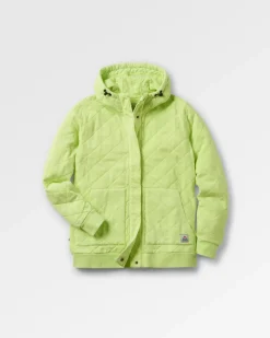 Clementine Recycled Quilted Popper Up Hoodie