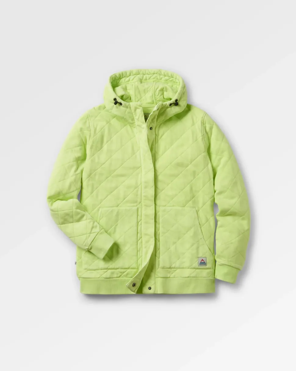 Clementine Recycled Quilted Popper Up Hoodie