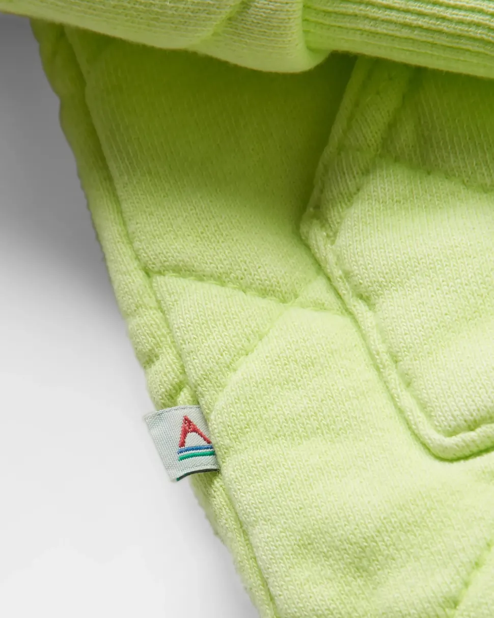Clementine Recycled Quilted Popper Up Hoodie