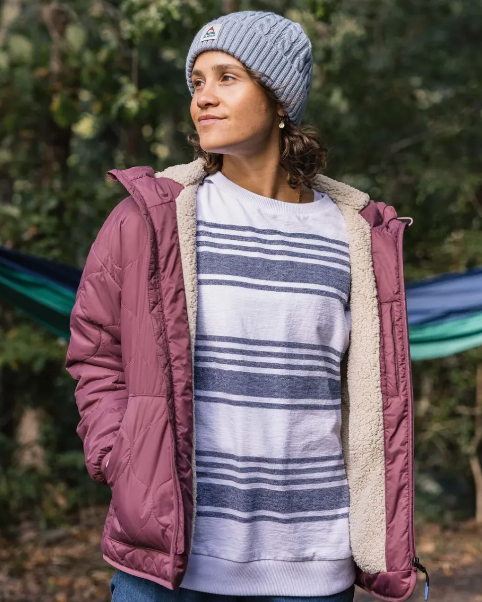 Earthy Recycled Sherpa Lined Insulated Jacket