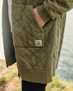 Getaway Recycled Cotton Quilted Full Zip Hoodie
