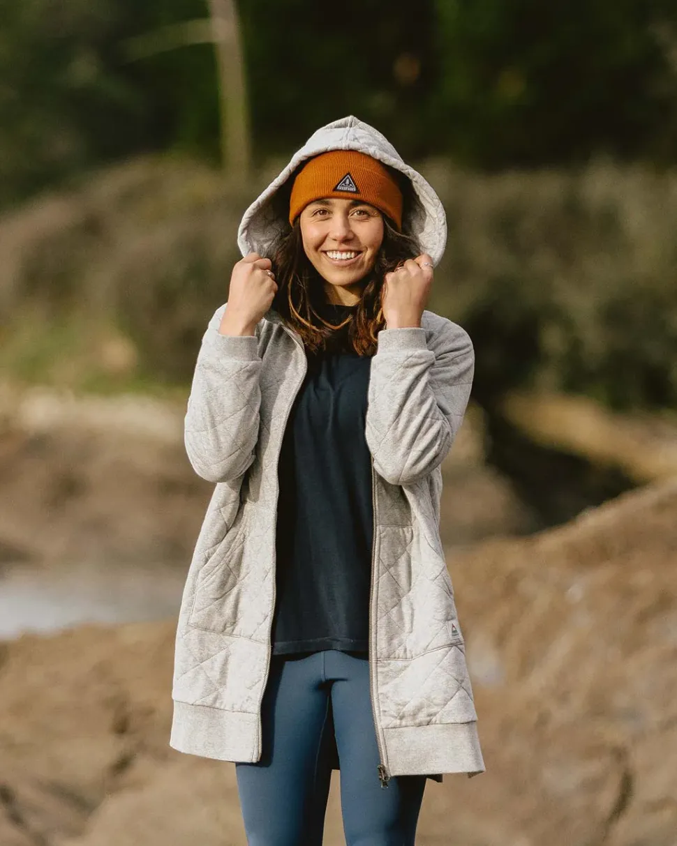 Getaway Recycled Cotton Quilted Full Zip Hoodie