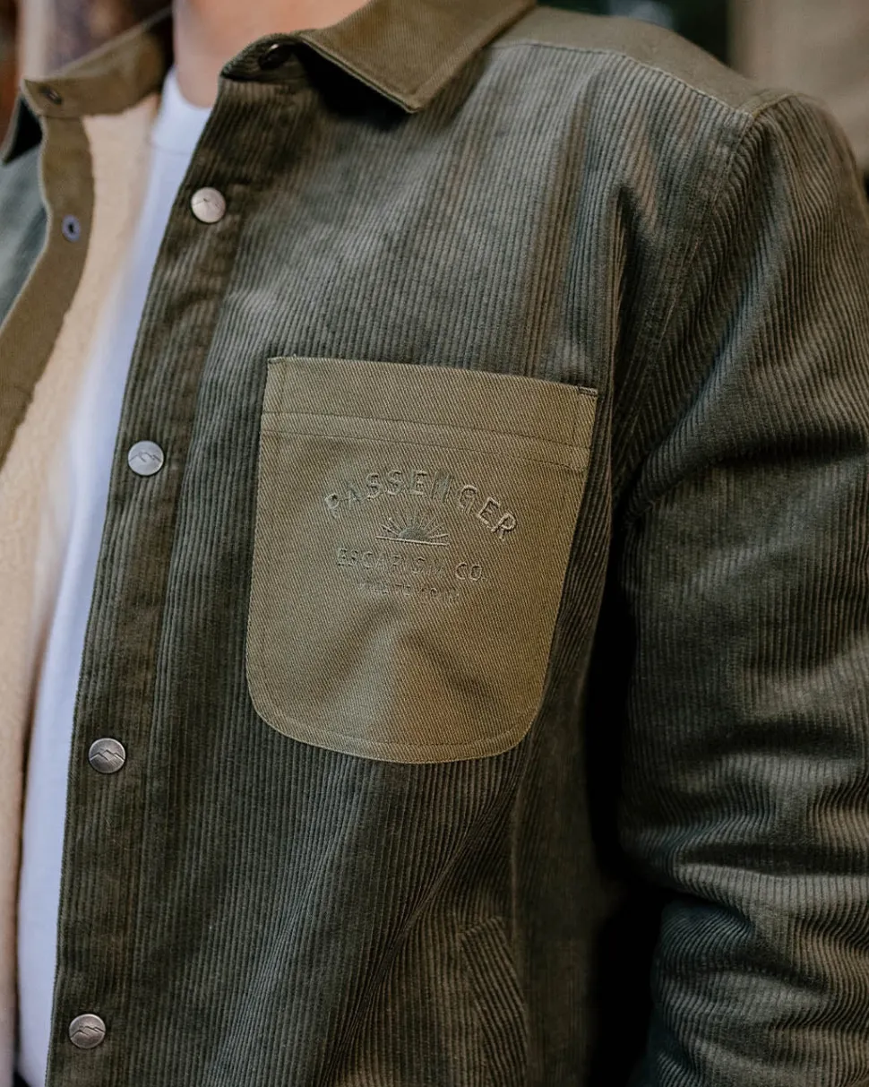 Kodiak Sherpa Lined Cord Overshirt
