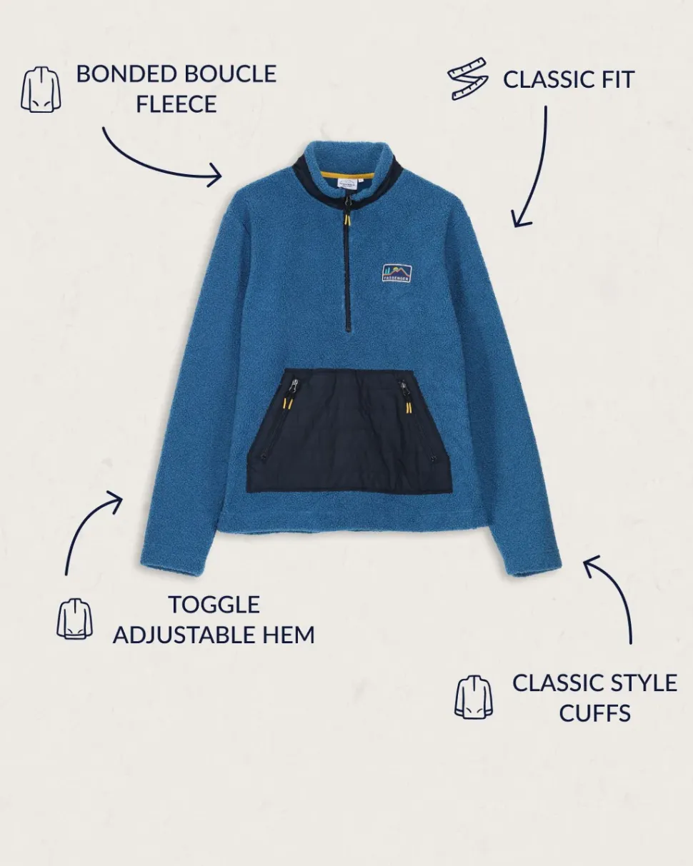 Oceanside Recycled Polar-Lined Sherpa Fleece
