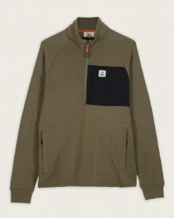 Offgrid 1/4 Zip Recycled Cotton Sweatshirt