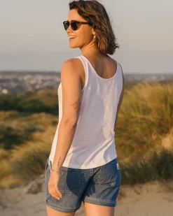 Poppy Recycled Cotton Tassel Tank Top
