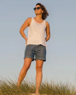 Poppy Recycled Cotton Tassel Tank Top
