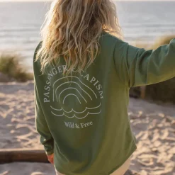 Rainbow Recycled Cotton Oversized Sweatshirt