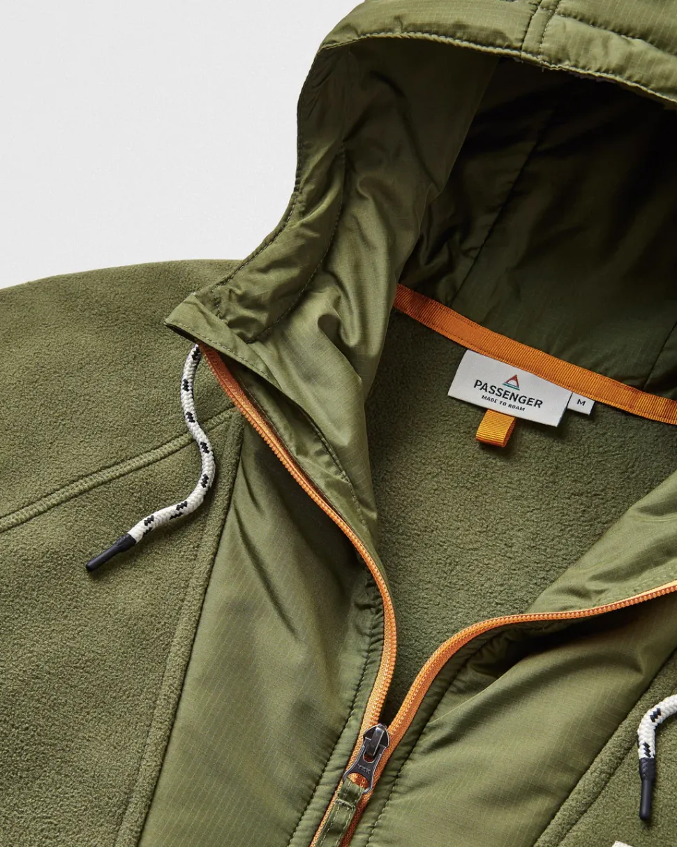 Woodland Hooded 1/2 Zip Polar Fleece